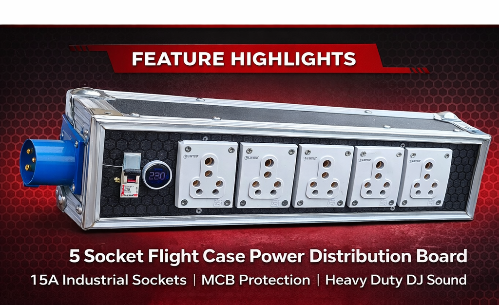 5socket Flight Case Board